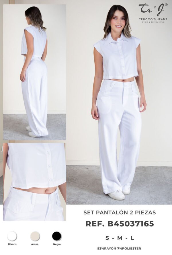 Set Noir Palazzo & Camisera – Elegancia Atemporal que Estiliza