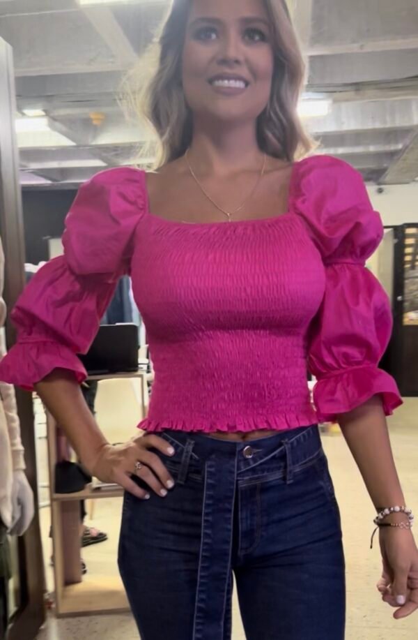 Screenshot Blusa Manga Larga Nido de Abeja 97% Algodón – Confort Premium y Estilo Atemporal