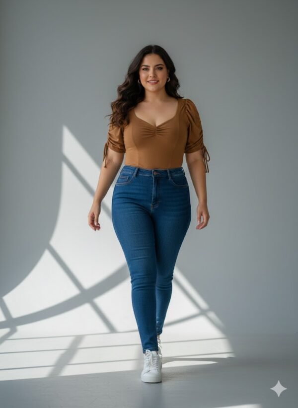 Blusa Manga Corta Plus Size – Cómoda, Fresca y Moderna