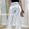 Jean Wide Cargo Metalizado Plata – Estilo Urbano y Moderno