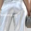 Jean Wide Cargo Metalizado Plata – Estilo Urbano y Moderno