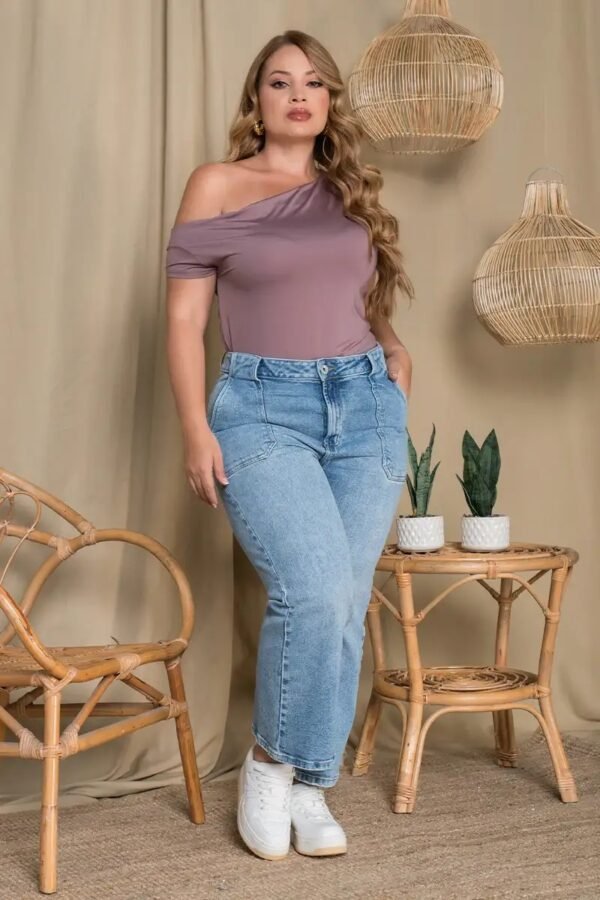 Jean-P22077136 (2) Jean Lumière Palazzo High Rise Azul Claro – Fluidez que Eleva tu Estilo