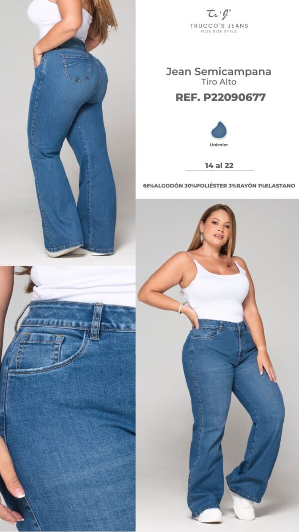 Jean-P22090677 (1) Jean Semicampana Azul Medio – Silueta que Enamora 💙