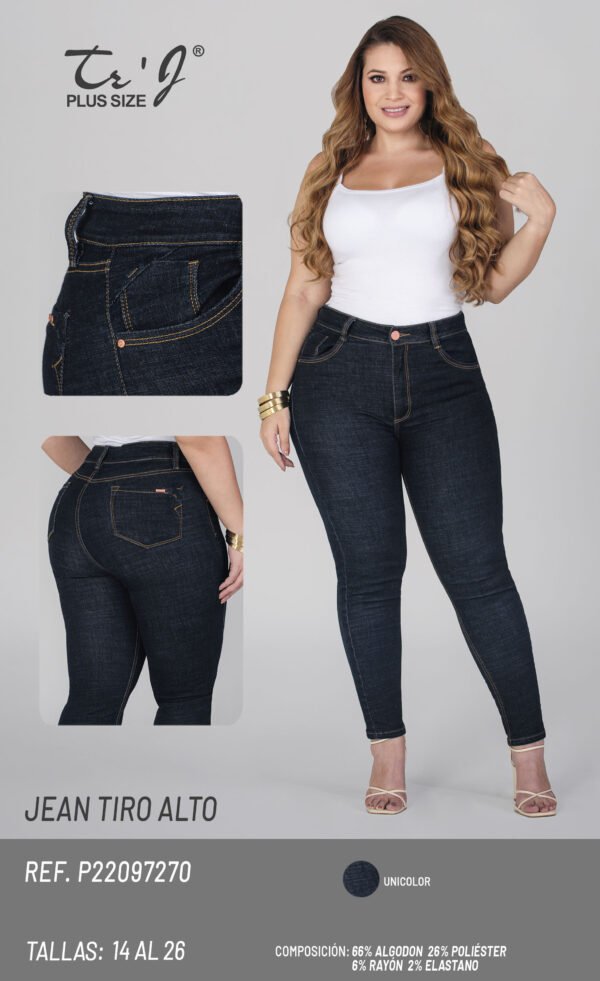 Jean Essence High Rise Azul Oscuro – Clásico que Estiliza Siempre