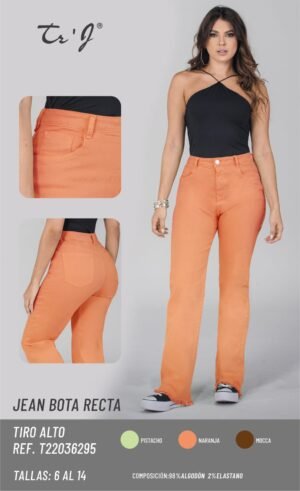 Jean-T22036295-1 Jean Bota Recta Casual Chic – Estilo Versátil y Moderno