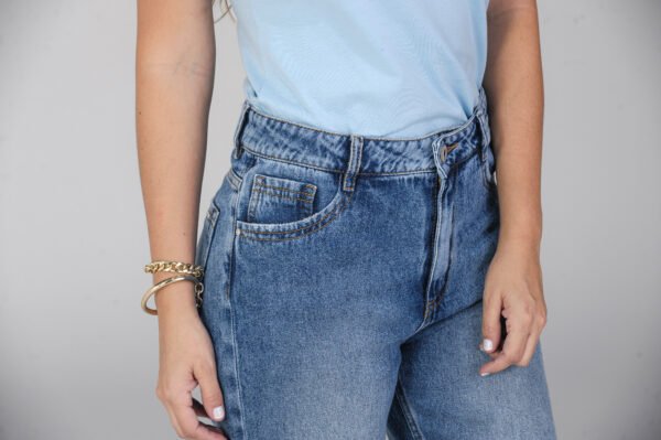 Jean Wide Leg Elevate – Tiro Alto Azul Medio