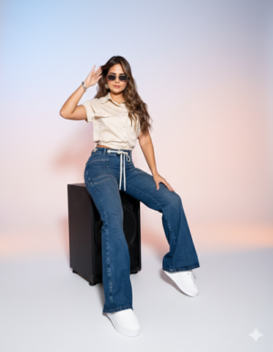 Jean Nova Wide High Rise – Altura Visual y Estilo Atemporal