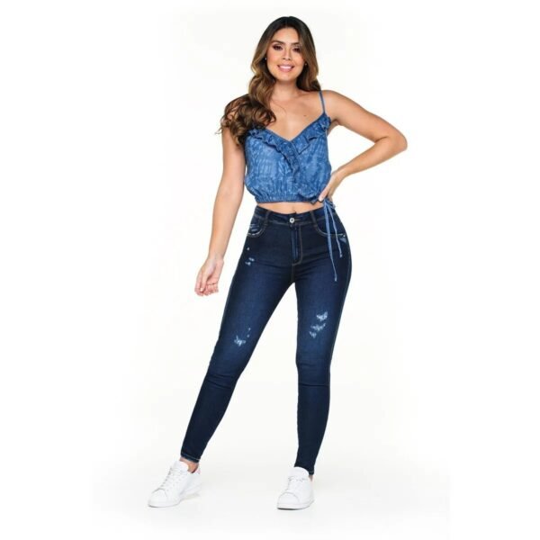 Jean-T6871 (2) Jean UltraWaist High Rise Azul Oscuro – Define tu Silueta con Elegancia