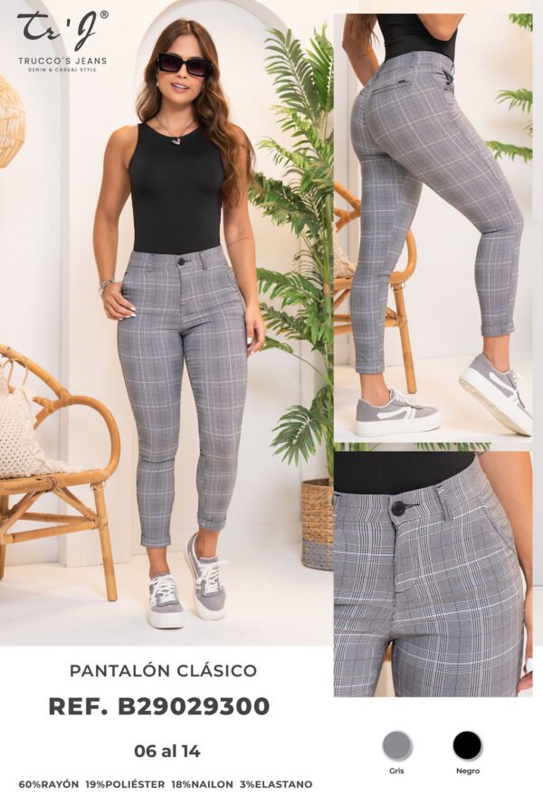 Pantalon-B29029300 (1) Pantalón Clásico Tiro Alto Estilo Vichi – Elegancia que Te Acompaña 🖤