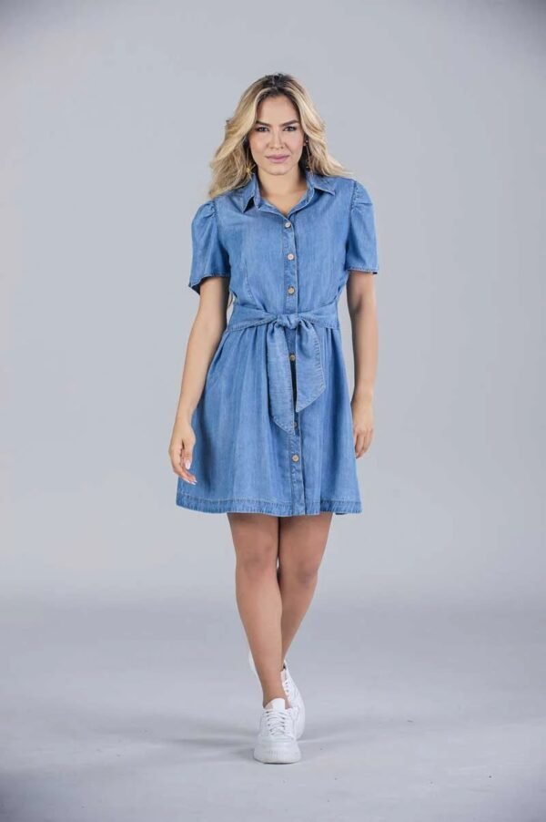 Vestido-T35035067-1 Vestido Corto Lyocell Casual Chic
