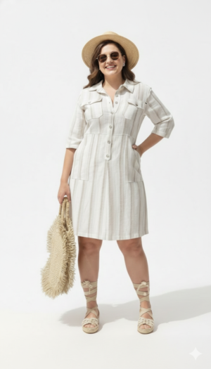 Vestido 100% Lino Elegance – Frescura Natural y Estilo Atemporal
