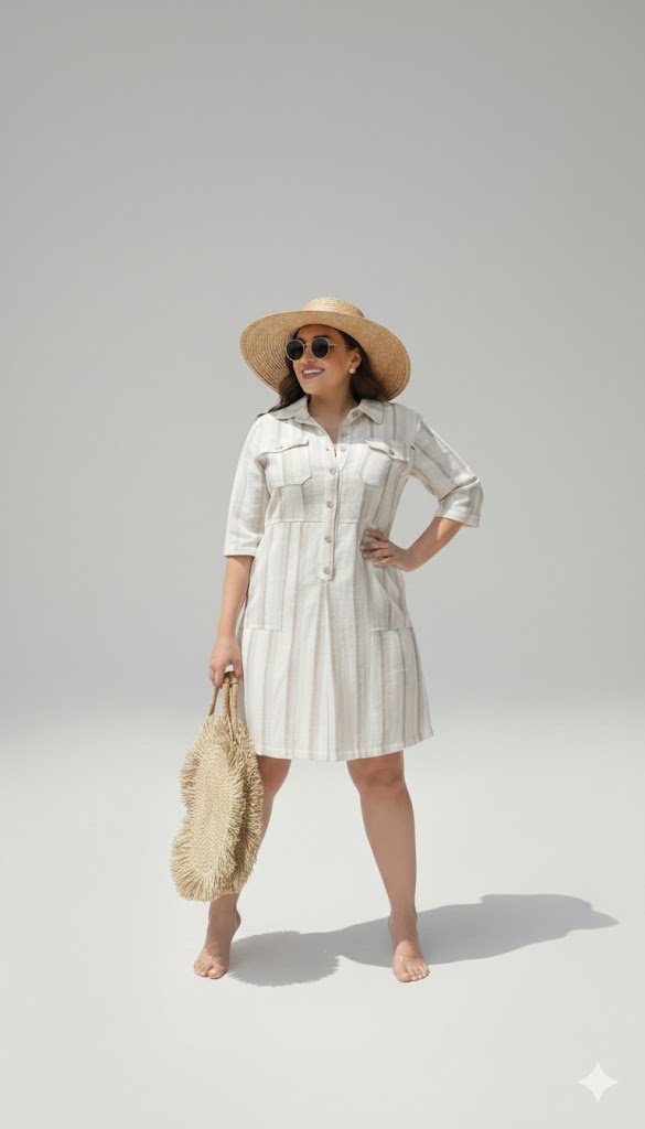 Vestido 100% Lino Elegance – Frescura Natural y Estilo Atemporal