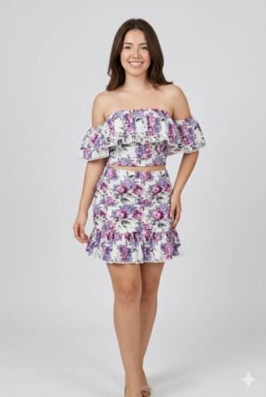 Set Bloom Romance – Falda & Blusa con Vuelo que Enamoran