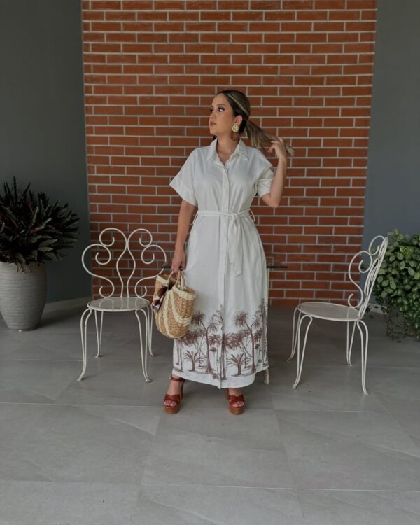 Vestido Lino Palm Breeze – Fluidez Natural con Estilo Tropical