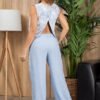 Set Élan Bordado Palazzo & Blusa – Detalles que Enamoran