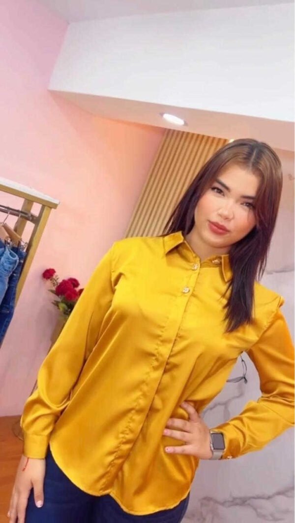 Camisa Golden Royale Satin - Estilo Luxe Glam