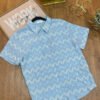 Camisa-B939-CEL (4) Camisa Sky Shine Knit - Estilo Fresh Glam