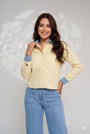 Camisa-Denim-BL1731 (2) Camisa Aura Denim Amarillo - Estilo Urbano Chic