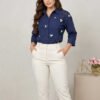 Camisa-Pastel-LP3250-AZO (1) Camisa Midnight Pearl Knit - Estilo Glam Artisan