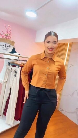Camisa-WJ-242355-147 (1) Camisera Velvet Touch - Estilo Casual Essence
