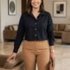 Camisera Velvet Touch - Estilo Casual Essence