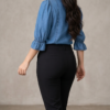 Camisa-WJ-BL-007 (2) Camisa Blue Essence Tencel - Estilo Denim Soft Luxe