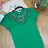 Camiseta Emerald Pearl - Estilo Elegant Bloom