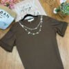 Camiseta-LC6201-CHO (3) Camiseta Ocean Mocha - Estilo Coastal Chic