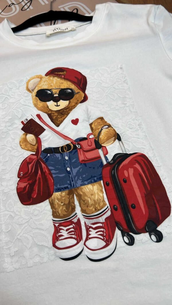 Camiseta Teddy Voyage - Estilo Cute Urban