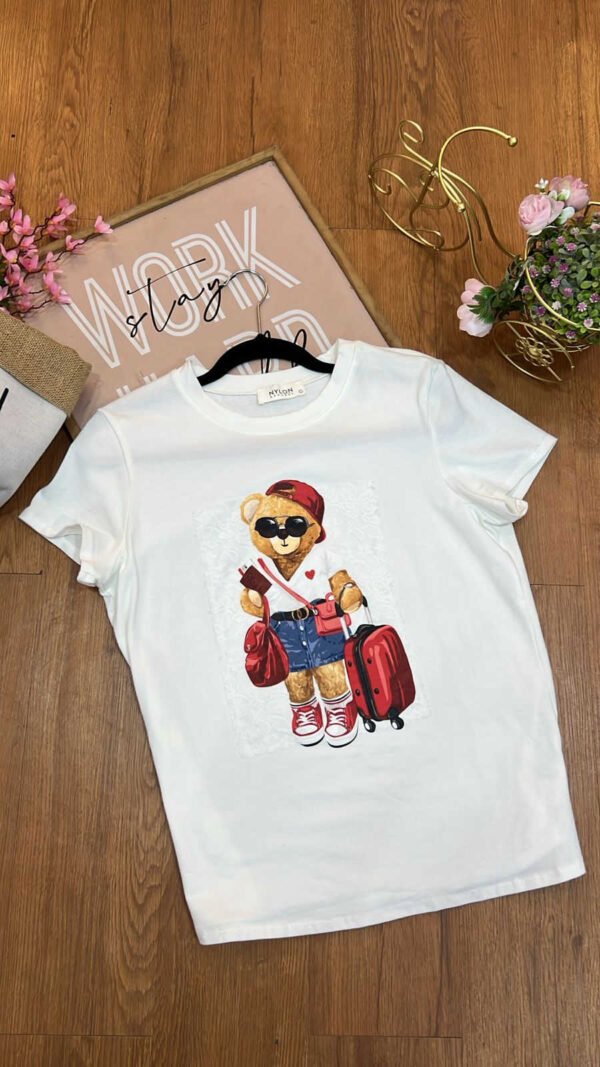 Camiseta Teddy Voyage - Estilo Cute Urban