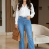 Jean Blue Mirage Flare - Estilo Denim Chic