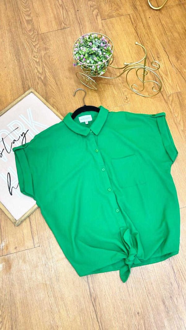 Camisa Sunset Knot - Estilo Casual Chic