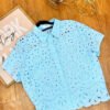 Camisa-B957-CEL (1) Camisa Sky Eyelet - Estilo Fresh Romance