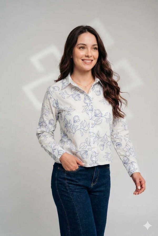 Camisa-BL1733-BLA (2) Camisa Heritage Bloom - Estilo Casual Elegance