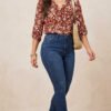 Camisa Mocha Tropic - Estilo Resort Chic