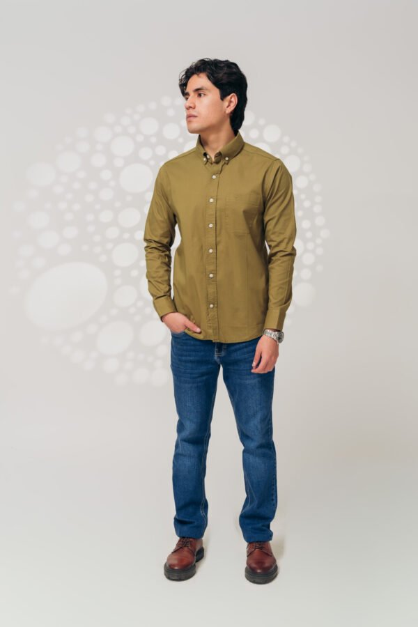 Camisa-SCH2061 (3) Camisa Aceituna Prestige - Estilo Modern Explorer