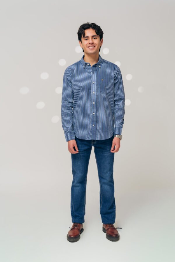 Camisa Skyline Stripes - Estilo Executive Chic