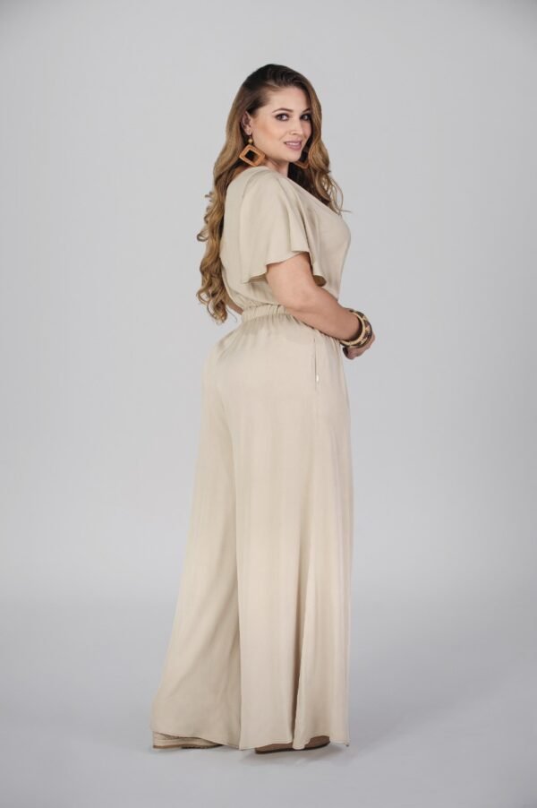 Enterizo Largo-P16057063-BEI (2) Enterizo Aura Palazzo - Estilo Effortless Chic