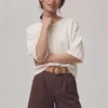 Short-60164PL-CAF (1) Short Mocha Essence - Estilo Refined Chic