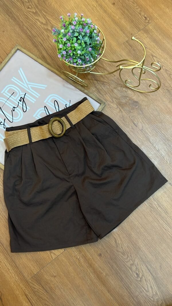 Short-60164PL-CAF (3) Short Mocha Essence - Estilo Refined Chic