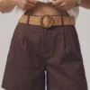 Short-60164PL-CAF (4) Short Mocha Essence - Estilo Refined Chic