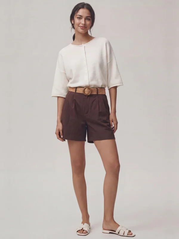 Short-60164PL-CAF (5) Short Mocha Essence - Estilo Refined Chic