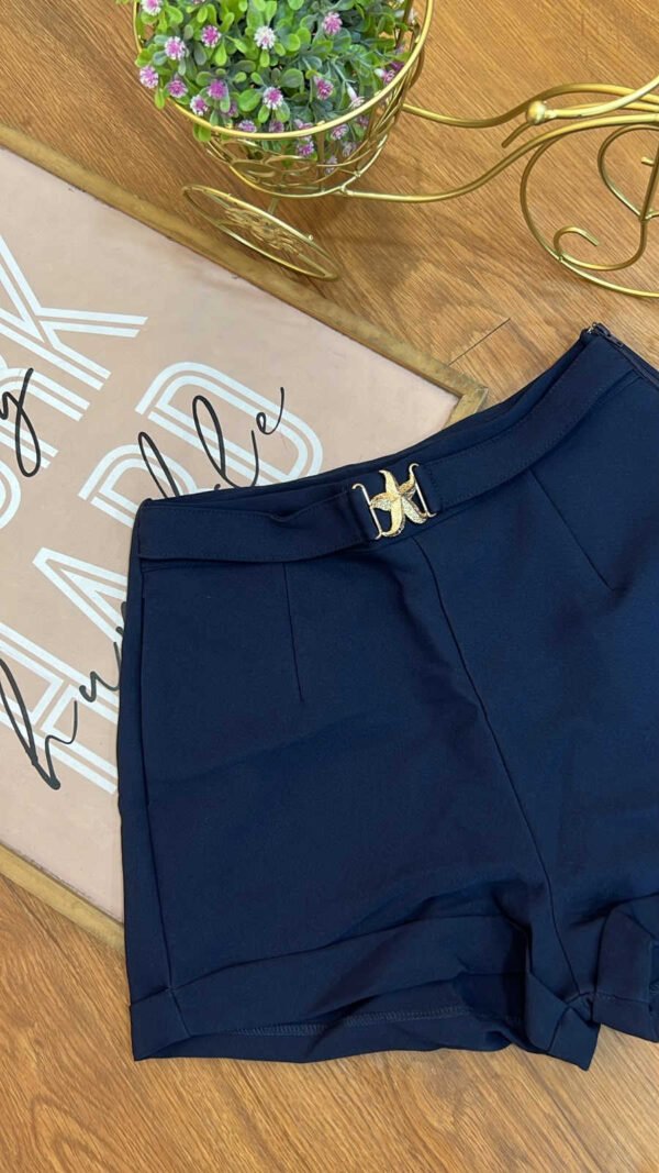 Short Marina Gold - Estilo Coastal Glam