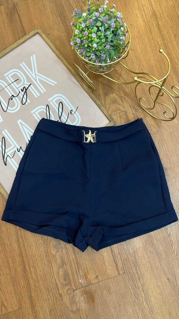 Short Marina Gold - Estilo Coastal Glam