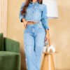 Chaqueta Blue Amour – Denim Celeste