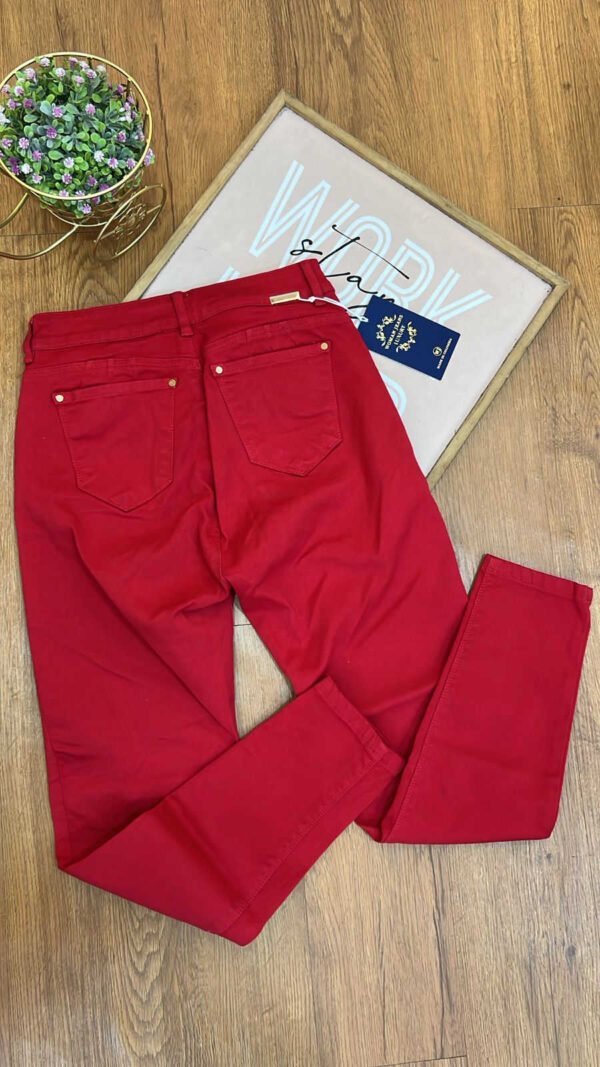 Jean Colombiano Rouge - Skinny Rojo