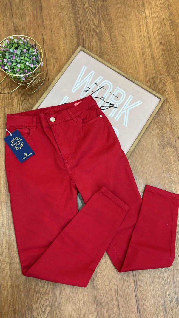 Jean Colombiano Rouge - Skinny Rojo