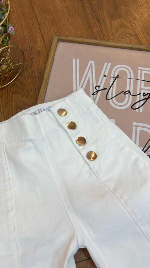 Jean Colombiano Élégance - Skinny Ivory