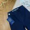 Jean Colombiano Velvet - Skinny Efecto Gamuza Azul Oscuro