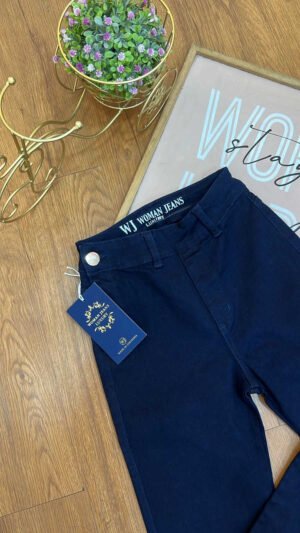 Jean Colombiano Velvet - Skinny Efecto Gamuza Azul Oscuro